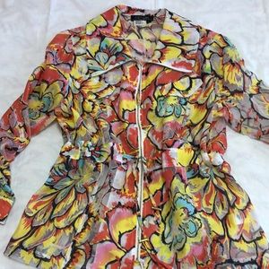 Sheer, colorful jacket